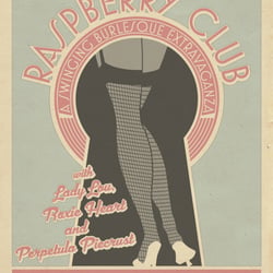 Flyer & Poster Raunchy Ritas Raspberry Club