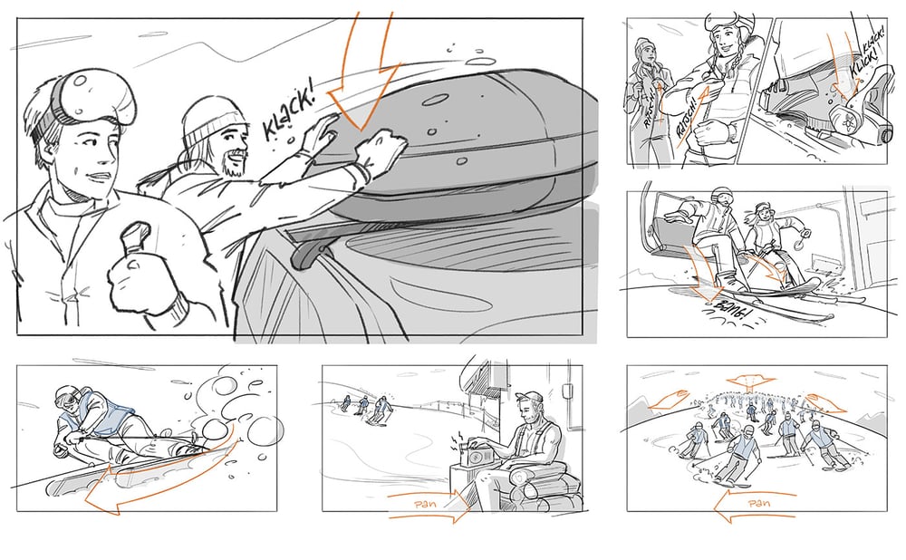 Storyboard Slope Slayers