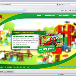LEGO Duplo – Microsite im Rahmen einer Osterkampagne zur Vorstelliung des LEGO Duplo Bauernhofs