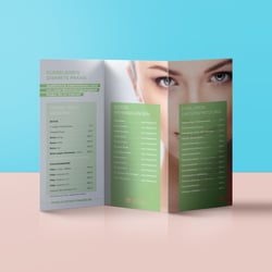 Preisliste, Trifold, DIN Lang, für Altstadt-Praxis Düsseldorf