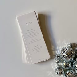 Embossed Menucards