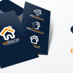 Ideación de nombre comercial, diseño de logotipo y papelería comercial de EPIHOME, red de inmobiliarias.