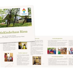 Flyer für einen Kindergarten