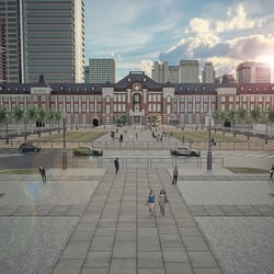 Tokyo Station 3D Architektur Visualisierung