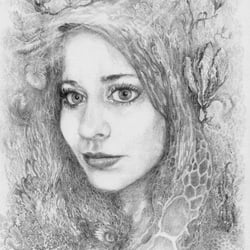 Emma mit Bleistift