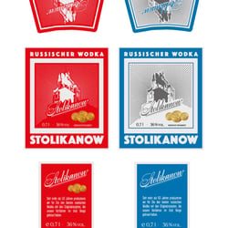 Vodka Etikettenentwurf