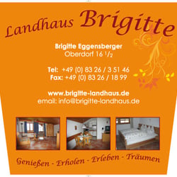 Außenplakat | Landhaus Brigitte | Branche Ferienwohungen