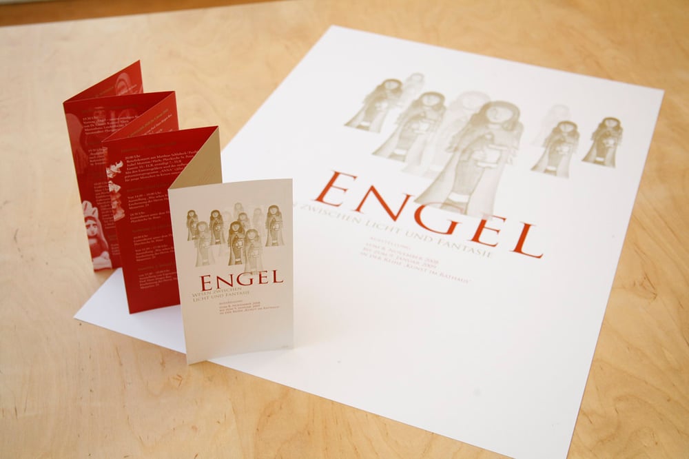 Flyer, Plakat Ausstellung „Engel“