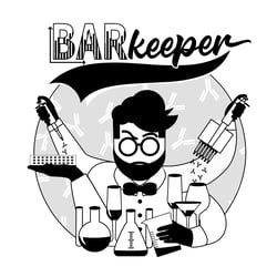 Barkeeper Illustration für Chemie Labor