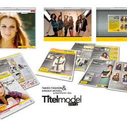 Takko Fashion Titelmodel 2012 Konzeptentwicklung, Layout, Art Direktion, Shootingbetreung und Videodreh.
