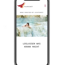 Folgeseite für housecoach.eu, mobile Version
