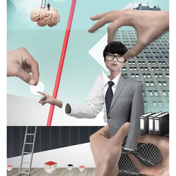 LEHRJAHRE, from Collage series for Creditreform magazine (GER)