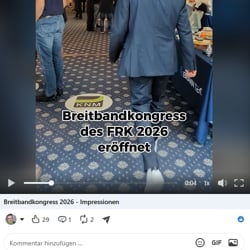 LinkedIn-Reel zum FRK-Breitbandkongress
