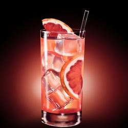 Grapefruit Drink – Digitale Getränkeillustration