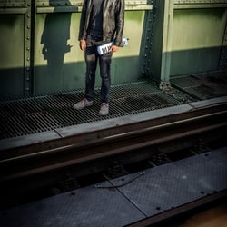 Photoshooting for a rock band