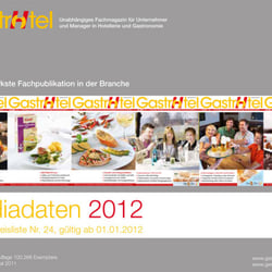 Mediadaten 2012 Gastrotel: Gestaltung + Reinzeichnung