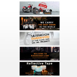 Bikerhiway banners
