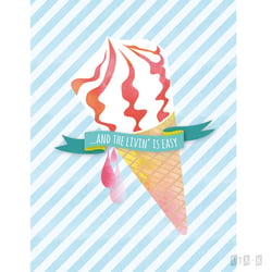 Chill out Icecream Poster