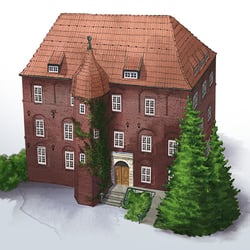 Illustration für das Schloss Agathenburg