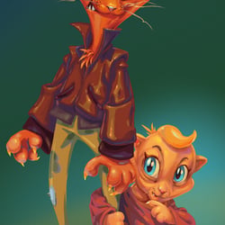 Kleine Katzenfamilie