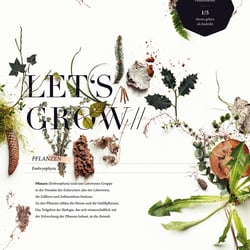 Let’s grow// Botanical Plakat