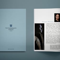 Design und Layout für das Kunstbooklet des Kempinski Taschenbergpalais Hotel in Dresden