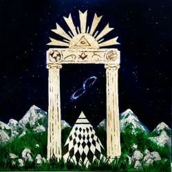 Temple 60×60 cm  11.2021  Öl auf Leinwand