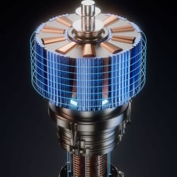 Kupferspule – technische Visualisierung