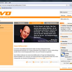 Energieversorgung Oberhausen – Internetportal (Konzeption und Gestaltung)