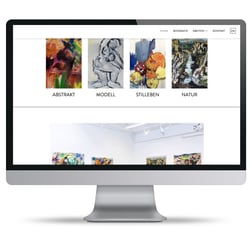 Websitegestaltung, Startseite Ausschnitt
