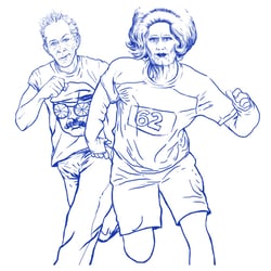Cardio | Illustration für die Website der Körperwerkstatt | digital drawing