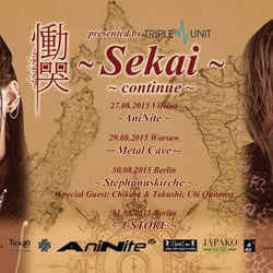Flyer für Doukoku 2. Sekai Tour 2015