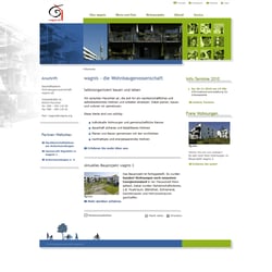 Wohnbaugenossenschaft wagnis eG – Re-Design Website