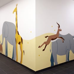 Wandgestaltung für den Kindergarten Fun & Care in Wien