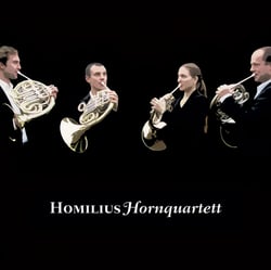 Postkarte | Hornquartett | Bildbearbeitung und Layout