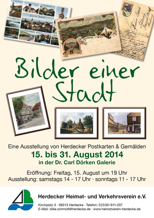 Postkartenausstellung in der Dr. Carl Dörken Galerie