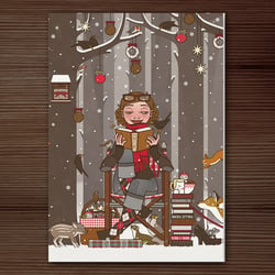 Weihnachten 2017 mit Lily Lux Postkarte