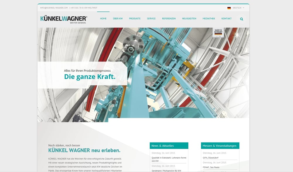 Mehrsprachige Website