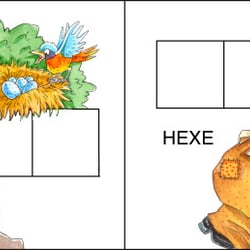 ABC-Buch, Nest/Hexe