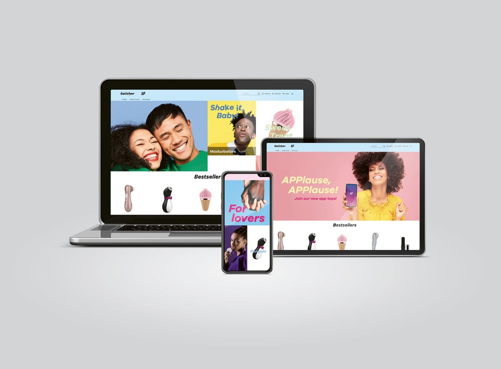 Responsives Website-Screendesign