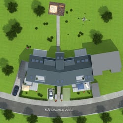Architekturvisualisierung Lageplan