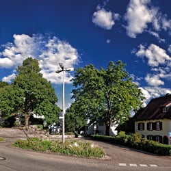 Turm der evangelischen Kirche in Grenzach
