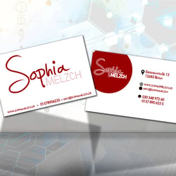 Visitenkartendesign Sophia Melzch