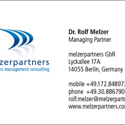 Visitenkarte melzerpartners GbR