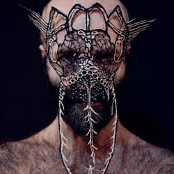 anathomy of Tounguage mask – 3d pen, filament, 2017