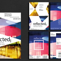 reflected