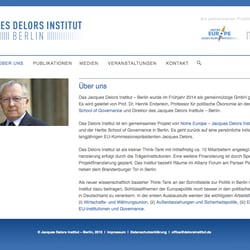 Jacques Delors Institut – Berlin — Webdesign