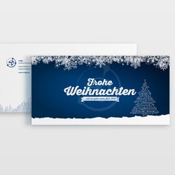 Gestaltung einer Weihnachtskarte für ein IT Unternehmen
