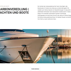 Textbeispiel Carbon Works Berlin Yachten und Boote
