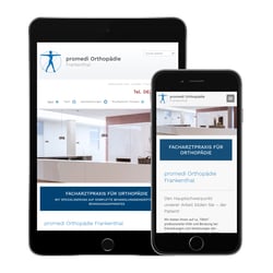 Praxisseite für Orthopädische Gemeinschaftspraxis.